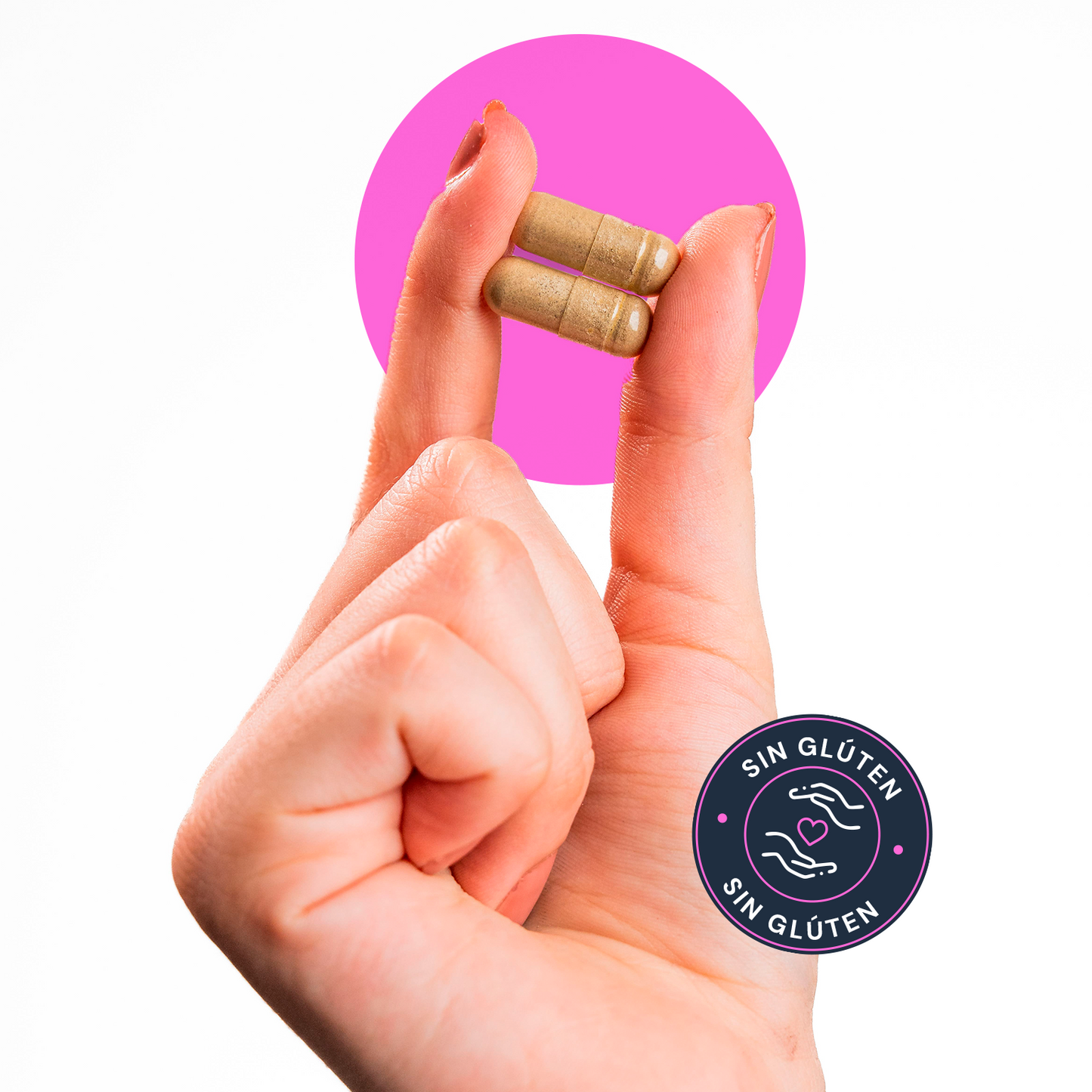 Primer plano de cápsulas de NAD+ con resveratrol  suplemento para energía y piel